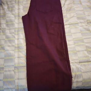 No Boundaries Womens Deep Red Chinos